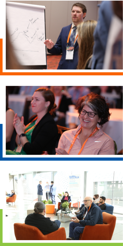 Critical Care Congress attendees engage at the event.